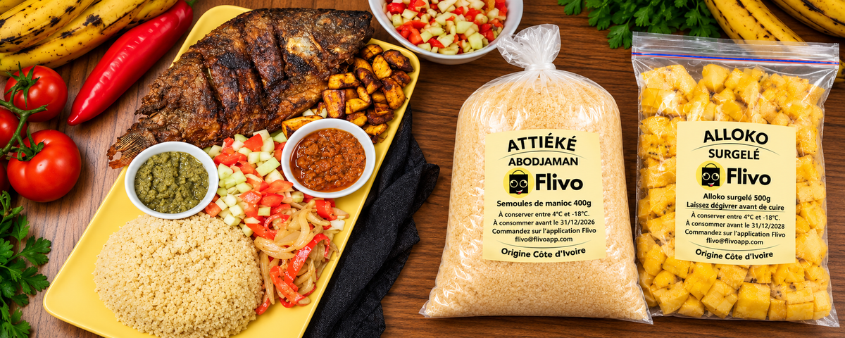 Recette d'Attiéké poisson braisé