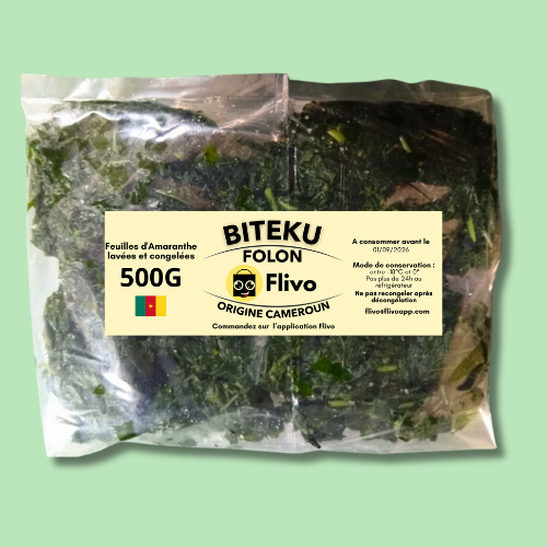 Feuilles de Biteku lavé surgelé