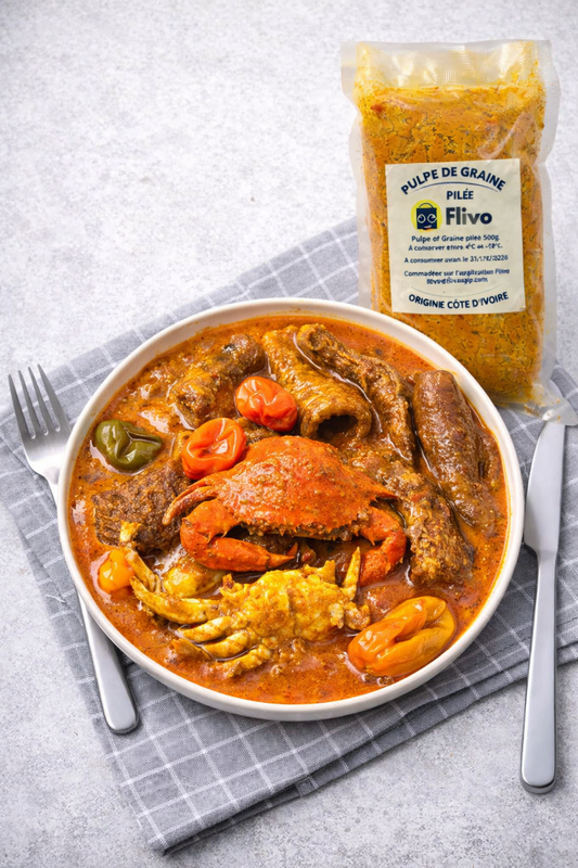 Pulpe de Sauce Graine (Mosaka) Sans Grain – 500g