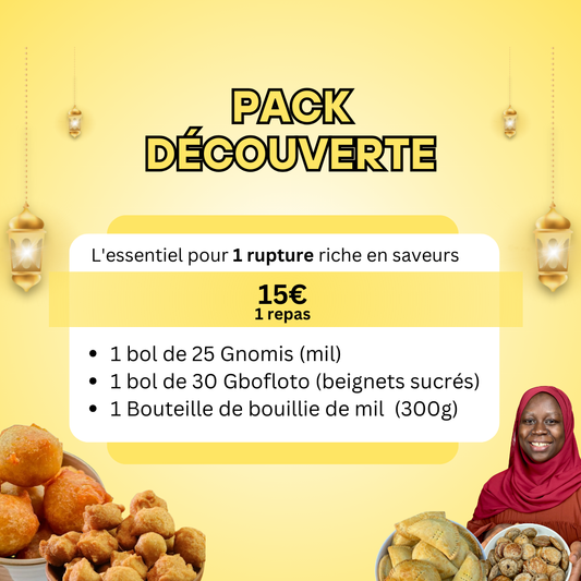 Pack découverte pour 1 repas