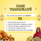 Pack tranquillité pour 3 repas