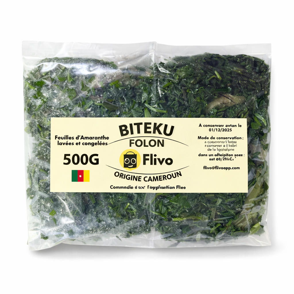 Feuilles de Biteku lavé surgelé