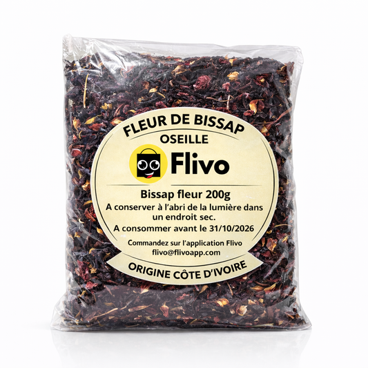 Bissap Rouge – Fleurs d’Hibiscus Séchées 200g